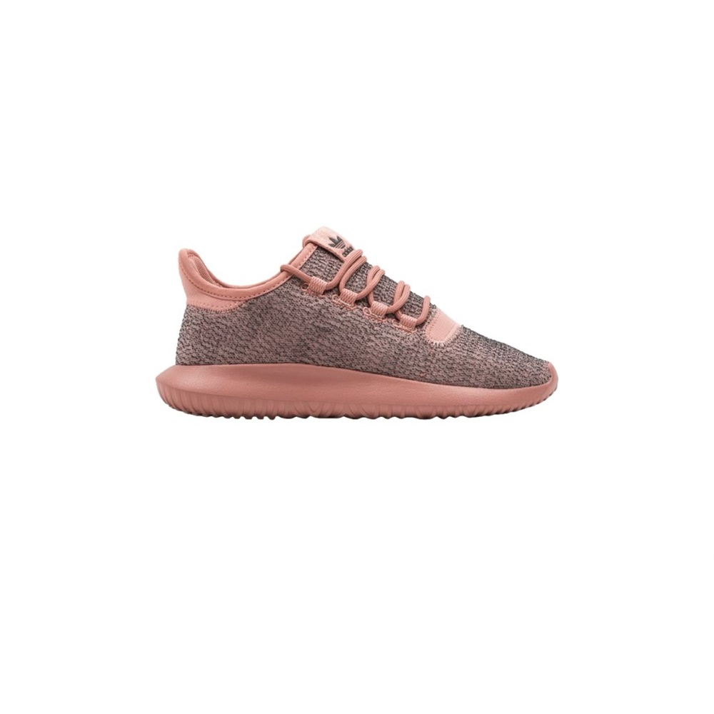 Adidas Tubular shadow pink with flexibility fit.